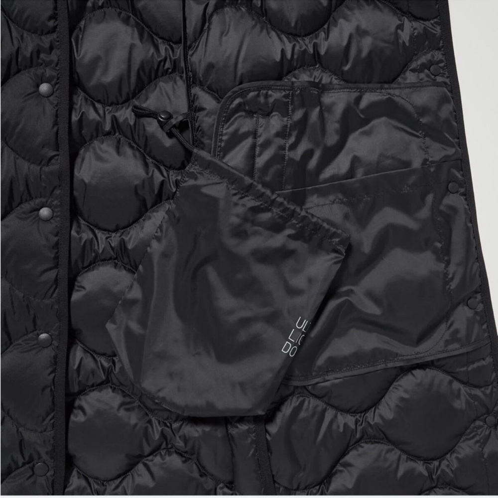 Uniqlo Black Ultra Light Down Long Vest - Picture 3 of 10